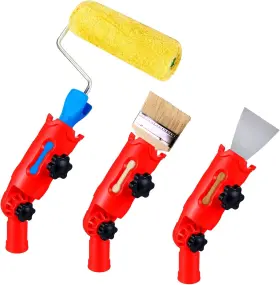 731802 Brand Andibro Multi-angle Paint Brush Extender For High Ceiling Extension Pole Red Black