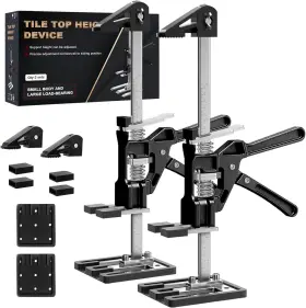 Xx369015 Brand Combatch Labor Saving Arm Jack 2 Pack 15.4 Inch Furniture Lifter Black