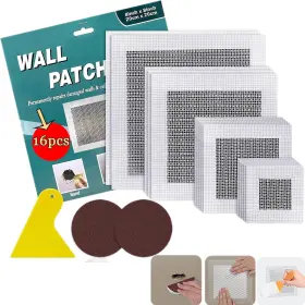 Ep10 Brand Dqzsy Drywall Repair Kit 16 Pack Wall Patch With Scraper White