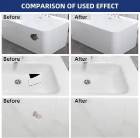 G009 Brand Globalcom Tub Repair Kit White Fiberglass Shower And Porcelain Sink #2