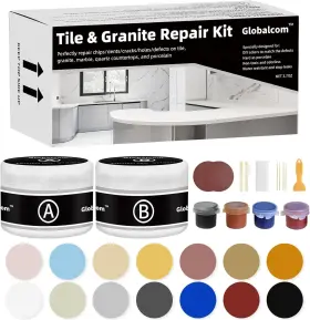 Gb015 Brand Globalcom Tile And Granite/marble Repair Kit Porcelain Stone Multicolor