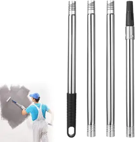 Xzgtsycg4jus Brand Xizao Extension Pole 1.3-4.8 Ft Long Paint Roller Telescopic Extendable Silver