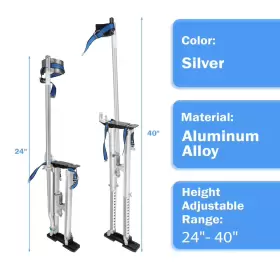 Branded 426908273217 Zancos De Yeso Aluminio Ajustable 24-40 Pulgadas Drywall Still Dura Para Pintar #2