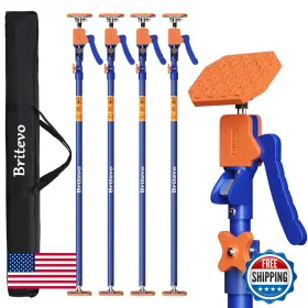 Britevo B0fqxm7fmh 4pk Adjustable Telescopic Support Pole 54-115 Inch Cabinet Jack Heavy