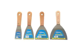 Brufer Quality Products 022820859387 208593 Drywall Taping Knife Set With Wood Handles - 4 Pack Include