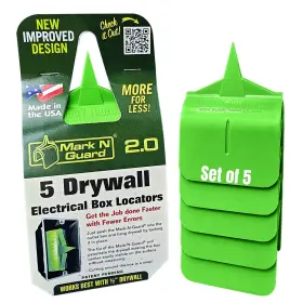 Bt-rev320-01.1 Buddy Tools Llc Mark N Guard Set Of 5 - Drywall Outlet Marker For Mng 2.0 Green