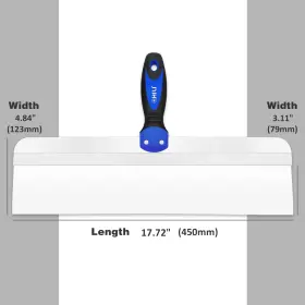 Chili Tools 613460039260 18 Inch Stainless Steel Drywall Taping Knife With Soft Grip Handle For Dry Wall F #3