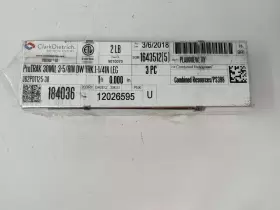 12026595 Clarkdietrich Metal Framing Protrak 30mil 3-5/8 Inch X 1ft Dw Trk 1-1/4 Leg 3 Pc