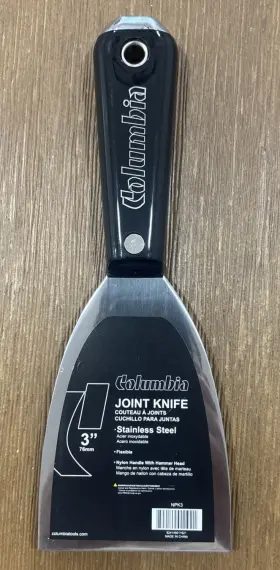 Npk3 Columbia Taping Tools - 3 Inch Joint Knife Stainless Steel Npk3 Columbia Taping Tools - 3 Inch Joint Knife Stainless Steel