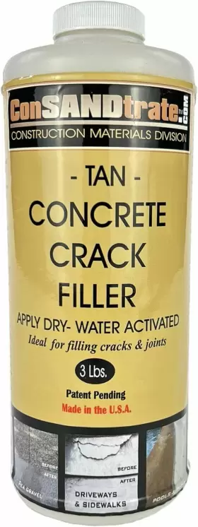 Consandtrate 619587417547 Concrete Crack Filler - Tan 3 Lb. Single Bottle For Filling In