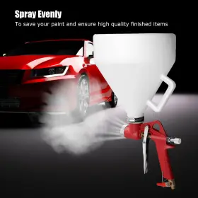 Ep19619 Costway Air Hopper Spray Gun Paint Tool Drywall Wall Painting Sprayer With 3 Nozzle #3