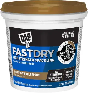 Dap 070798184411 Fast Dry Premium Spackling Off White 32 Oz 16 Fl