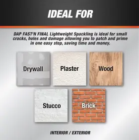 12141 Dap Pt Fast N Final Light Weight Spackling 16 Fl Oz Pack Of 1 White #3