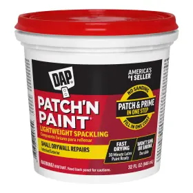 7079801611 Dap Patch-n-paint Lightweight Spackling White 1 Quarts Pack Of