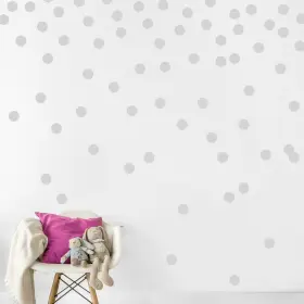 Decals For The Wall 303528070057 Gray Decal Dots 200 Easy Peel And Stick Safe On Walls Paint