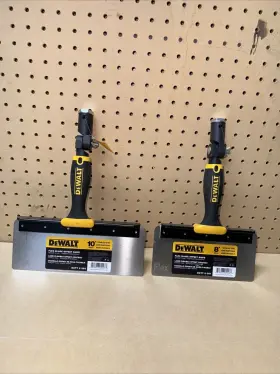 Dewalt 815966029473 Set Of 10 Inch 8 Drywall Taping Offset Knife Flex Blade Smooth Finish Handle