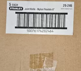 28-246 Dewalt Drywall Tools 6 Inch Steel Joint Knife Flexible Blade Nylon Handle Box-5 #3