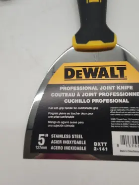 Dxtt-2-141 Dewalt Drywall Tools Joint Knife 5 Inch Stainless Steel Flexible Soft Grip #2