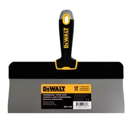 Dxtt-2-194 Dewalt Drywall Tools 12 Inch Stainless Steel Big Back Taping Knife With Soft Grip Handle