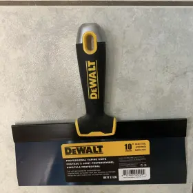 Dxtt-2-126 Dewalt Drywall 10 Inch Blue Steel Taping Knife With Soft Grip Handle