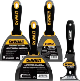 Dxtt-3-140 Dewalt Stainless Steel Putty Knife 3-pack Free Bonus 9-in-1 Multitool Soft G