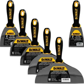 Dxtt-3-149 Dewalt #dxtt-3-149 6 Piece Putty Knife Set 3 Inch 4 5 8 10 Carbon Steel Dxtt-3-149 Dewalt #dxtt-3-149 6 Piece Putty Knife Set 3 Inch 4 5 8 10 Carbon Steel
