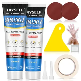 Diy1-gqxbgtz Diyself 9 Pack Drywall Repair Kit Spackle Wall 2 100g White