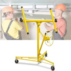Dkeli 691040143712 Drywall Lift 11ft Heavy Duty Panel Hoist Professional Jack Lifter Sturdy