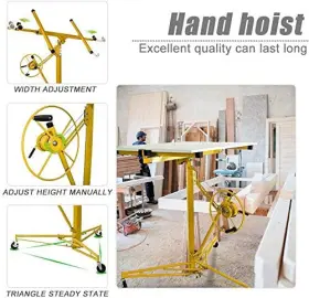 Dkeli 691201760697 Drywall Lift 11ft Heavy Duty Panel Hoist Professional Jack Lifter Sturdy #2