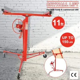 Dk-dl11-red Dkeli Drywall Lift 11ft Heavy Duty Panel Hoist Professional Jack Lifter Sturdy #2
