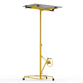 16ft-104607-yellow Dolonm Drywall Lift 16 Ft Panel Rolling Hoist Jack Lifter - 150 Lbs Load Capacity E