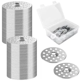 482m Droutti 300 Pcs 1 Inch Plaster Washers Wall Repair Inches Silver And Clear