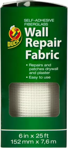 1026669 Duck Brand Self-adhesive Drywall Repair Fabric 6-inch 6 Inch X 25 Ft. White #2