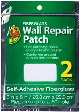 283997 Duck Brand Fiberglass Wall Repair Patch White 8 Inches X In