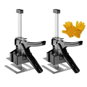 Duebel 767742173767 2 Packs Floor Jack Furniture Lifter Drywall Lift Kit Bricklaying Tools
