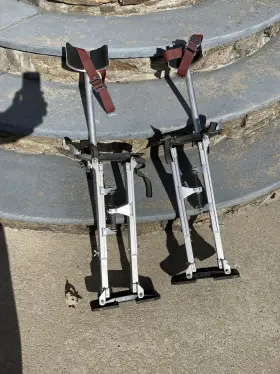 2140 Dura-stilts Drywall 24-40 Inch Aluminum Tool Painters Walking Painting Taping Silver