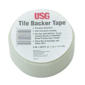 Durock 081099003950 2 Inch X 50 Ft. Tile Backer Interior Drywall Tape For Wet Areas