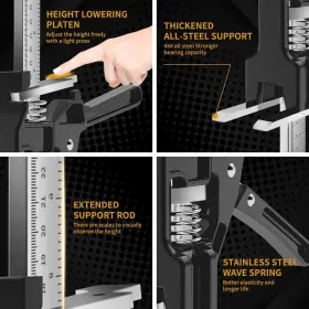 Es-t003 Easygnal Labor Saving Arm Jack Construction Heavy Duty Hand Lifting Black #2