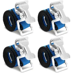 17296458250169 Emvanv 4pcs Drywall Stilts Straps Adjustable Foot Free Size Blue