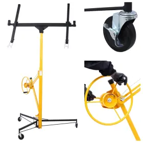 Esddg 699909364735 11ft Drywall Lift Panel Hoist Jack Sheetrock Steel Construction Tool