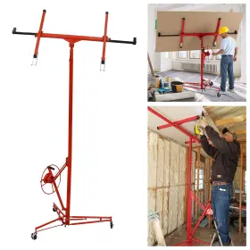 Esddg 699974113818 Drywall Lift 16ft Heavy Duty Panel Hoist Professional Jack Lifter