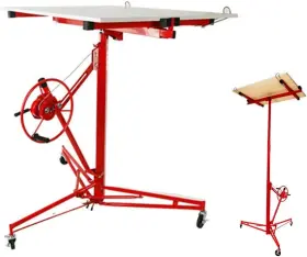 Esddg 699981735423 Drywall Lift 11ft Heavy Duty Panel Hoist Professional Jack Lifter