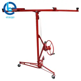 333247 Etecgo 16ft Drywall Lift Plasterboard Hoist Lifter Carrier Safety Lock Red Us #3
