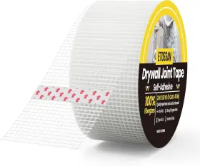 Ax001 Etossan Drywall Joint Tape 2 Inch X 150 Ft Self-adhesive In White