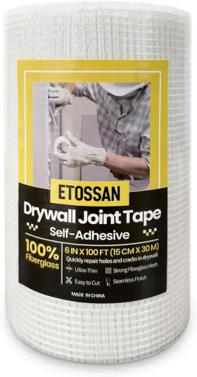Etossan Dt6 100ft Drywall Joint Tape 6 Inch Wide X 100 Ft Self-adhesive Fiberglass For