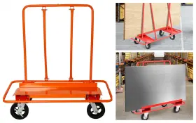 Etsg 699910099015 Heavy Duty Drywall Sheet Cart And Panel Service Dolly 2400lbs Load Capacity