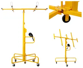 Etsg 699962253960 16ft Drywall Lift Sheetrock Panel Hoist Jack Lifts With Wheel 150lbs Capacity