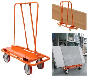 Etsg 699968259102 Heavy Duty Drywall Sheet Cart And Panel Dolly 3300lbs Capacity With 4 Swivel Wheels