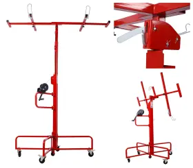 Etsg 699974402165 16ft Drywall Lift Panel Hoist Jack Lifts With Caster Wheel 150lbs Capacity