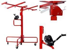 Etsg 699985722979 13ft Drywall Lift Panel Hoist Jack Lifts With Caster Wheel 150lbs Capacity